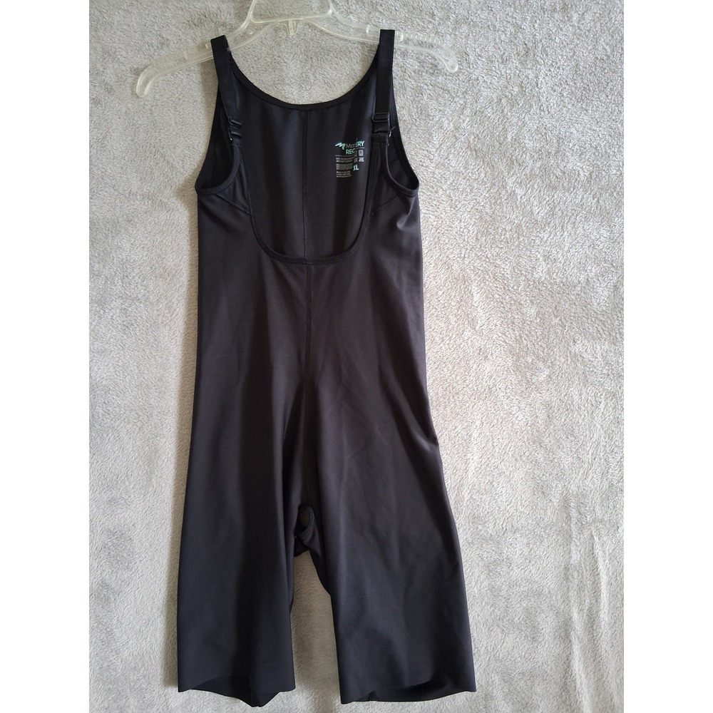 Marena Recovery Compression Bodysuit XL Black Post-Surgical Shaper Open Crotch